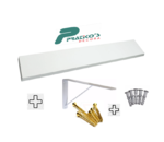 Prateleira Mdf Branco 20x 60 Kit Completo